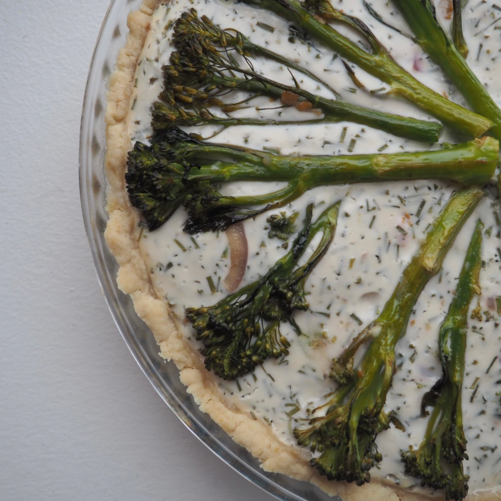 Vegan Chantarelle and Broccolini Pie